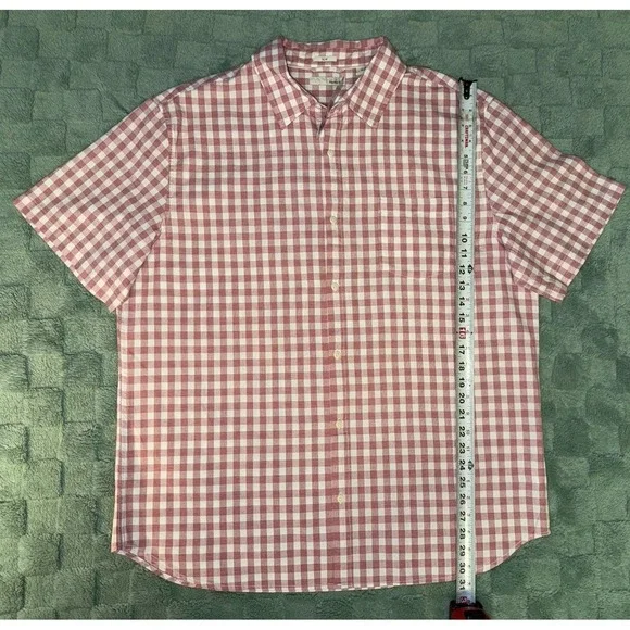 NWT Hawker Rye Short Sleeve Basketweave Slim Button Up Size 2XL - Picture 7 of 9